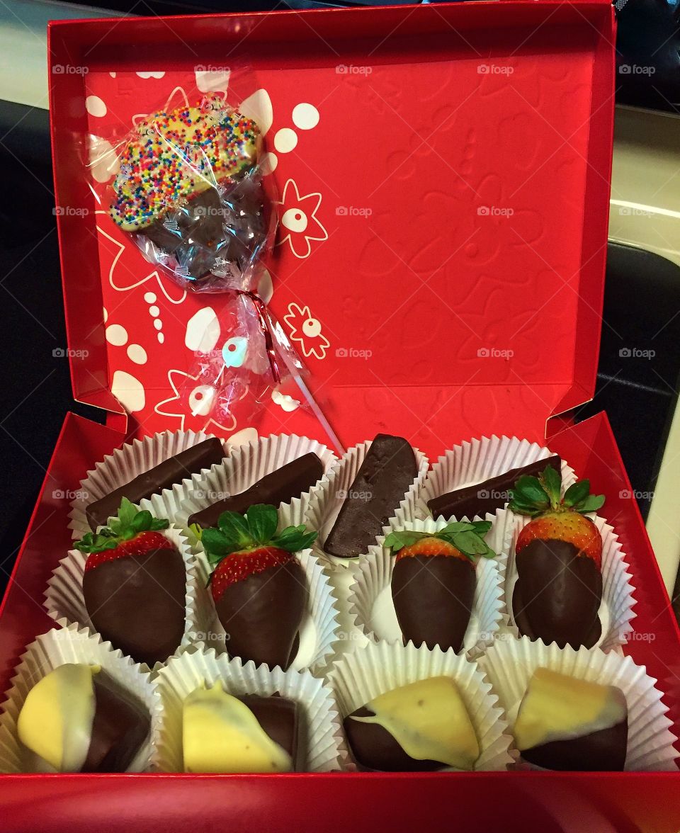 Chocolate covered fruit