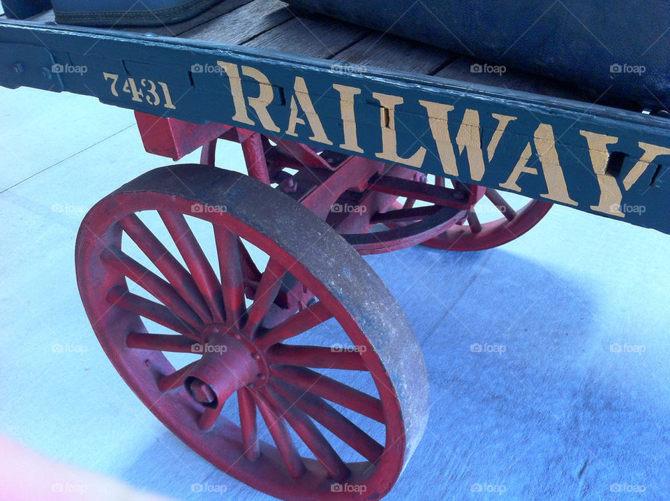 wheel railroad wagon cart by tplips01