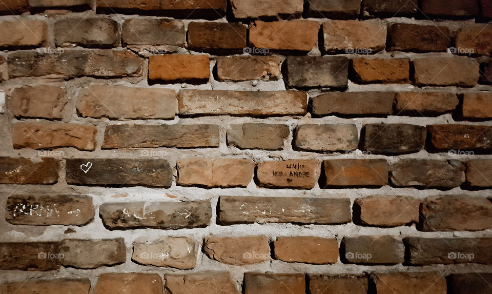 Wall in Verona in Italy