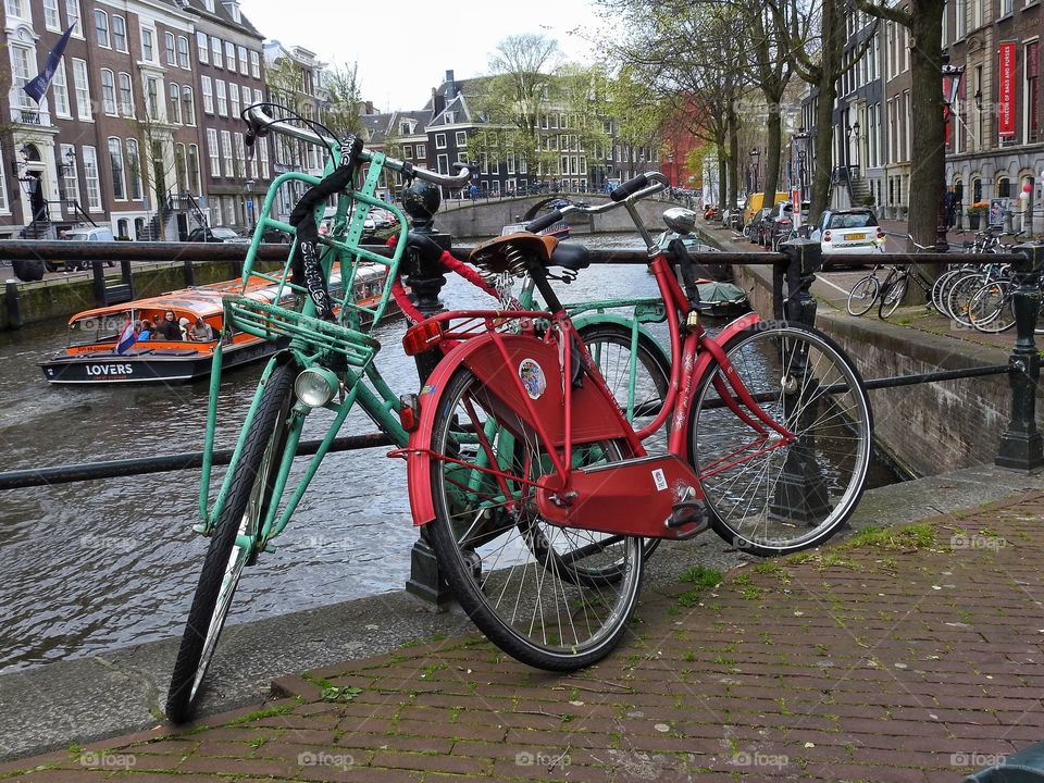 Bikes by the canal