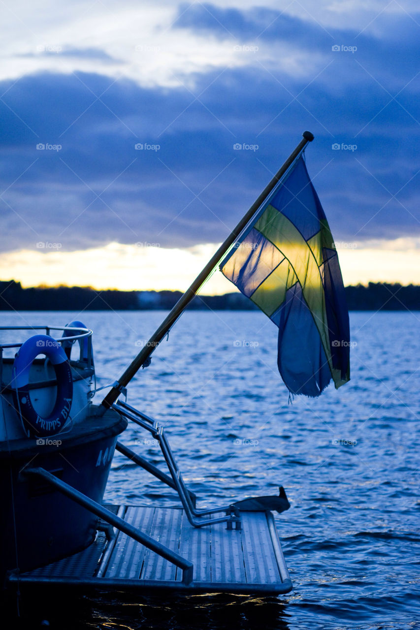 sweden blue summer sunset by botvidsson