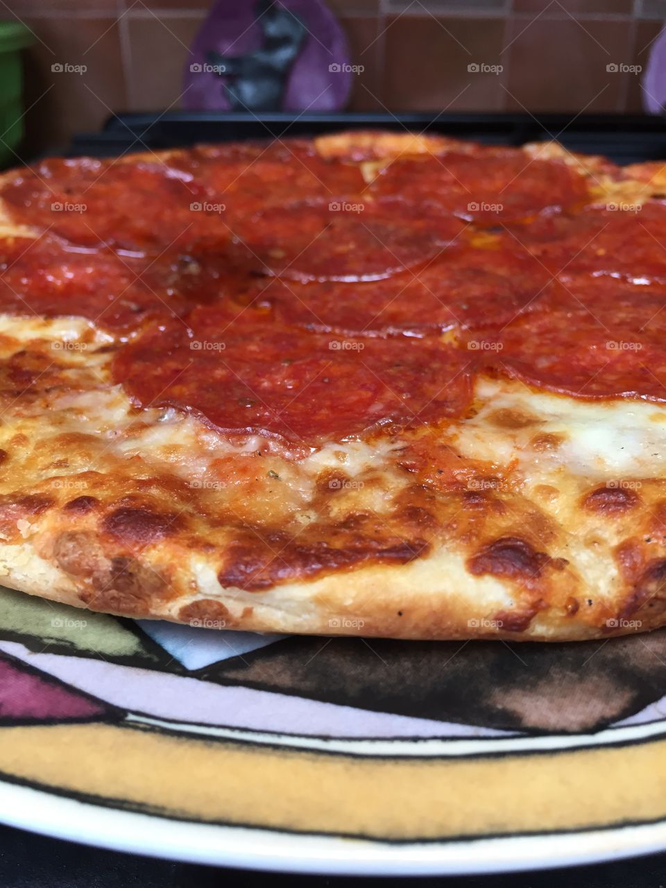 Up close pizza 