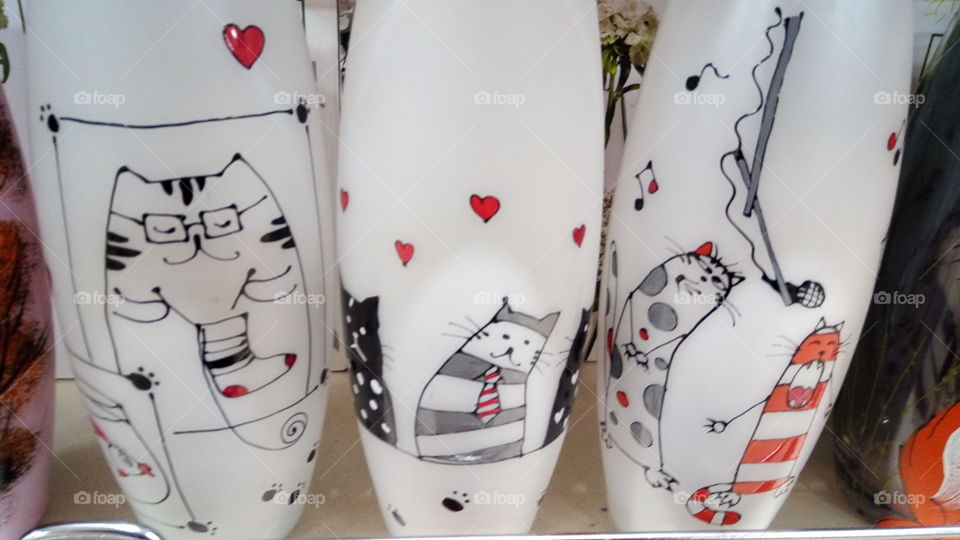 1 марта.кошки.вазы.декор.