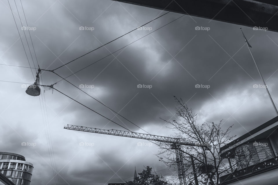 The sky above Copenhagen.