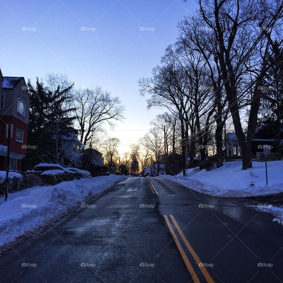 Trails were snowed over so I stuck to the streets 