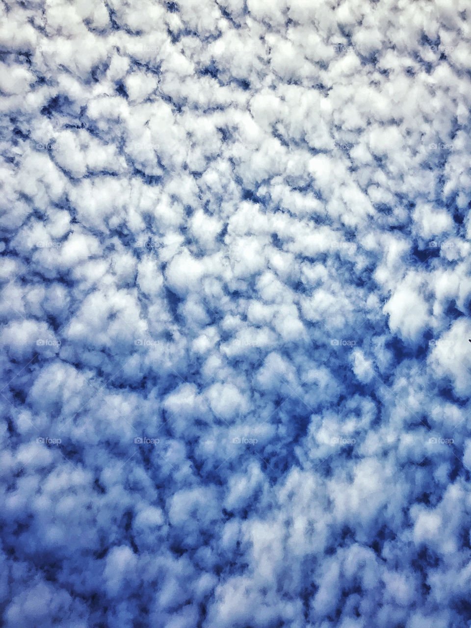 White clouds on blue sky 