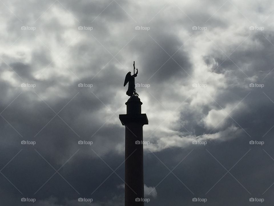 Monument in the clouds 