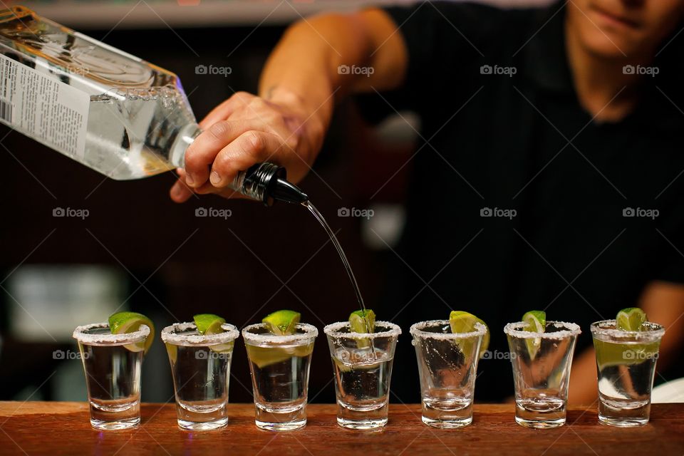 Tequila drinks Shot