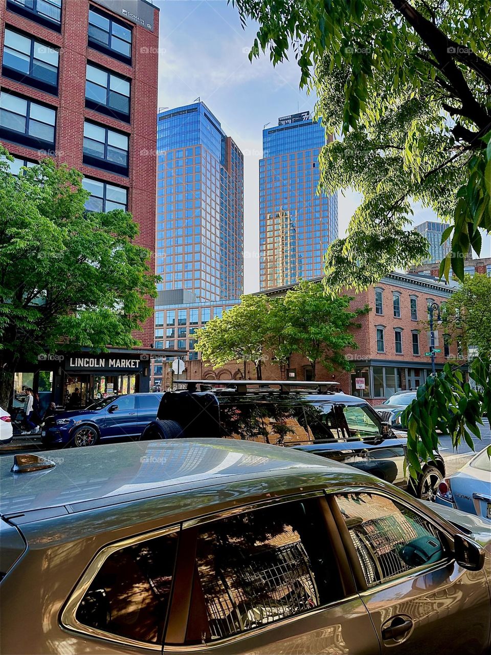 This is the intersection of “Manhattan Ave” and “Box Street” in “Greenpoint”, Bklyn and the last stop of the “B43” bus from “Bushwick”, Bklyn near “Newtown Creek” and the “Pulaski Bridge”. 2024. Hypnotic Productions