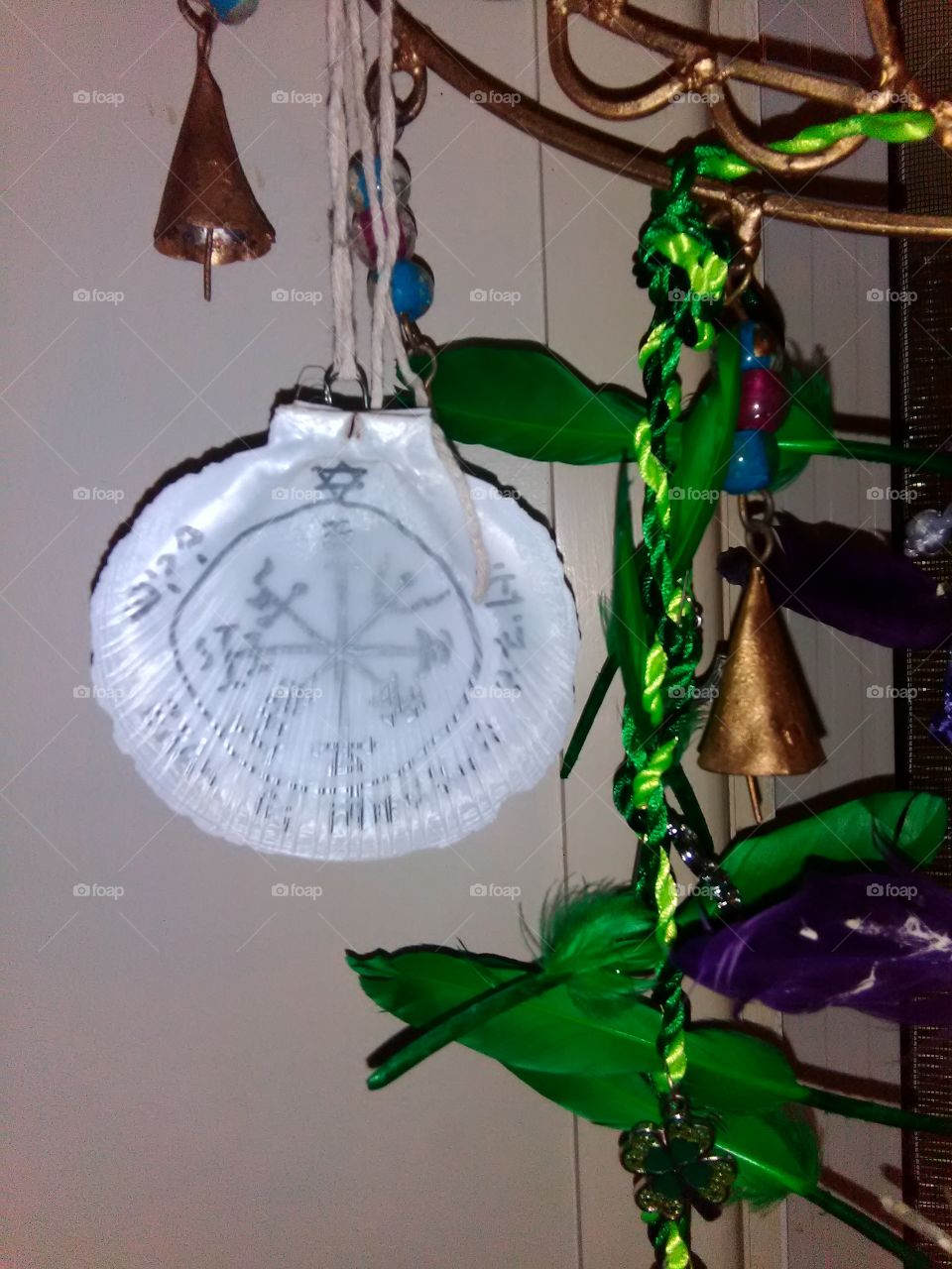 magical talisman hanging with witches ladders