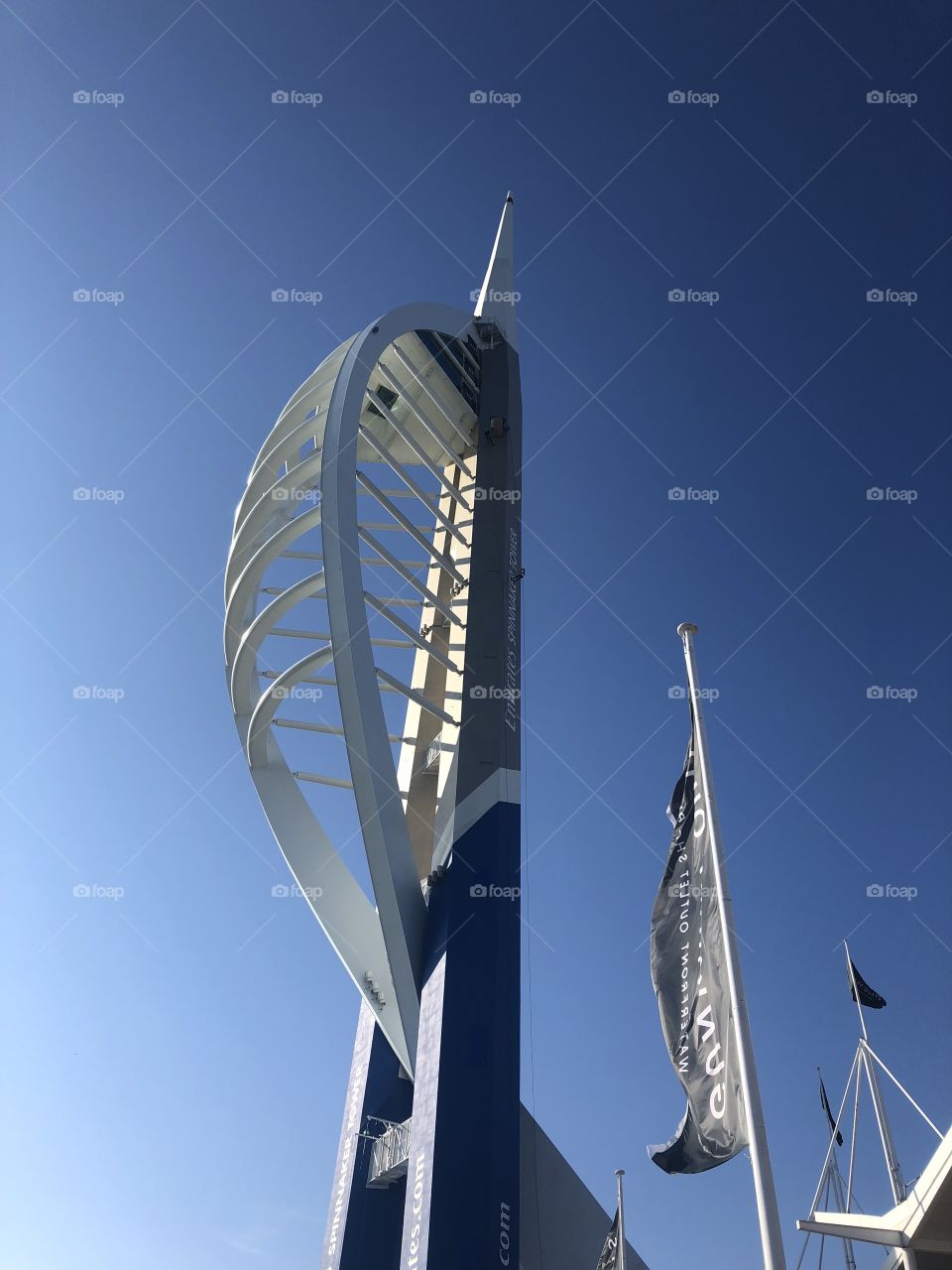 Spinnaker tower in the sunshine