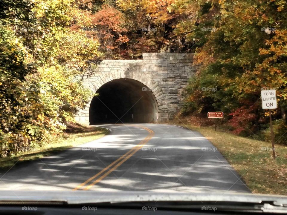 Blue Ridge parkway tunnel
