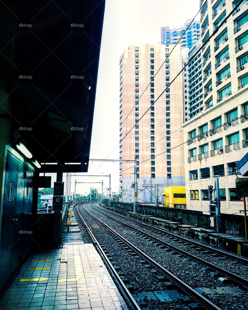 This was taken at a train station in Manila, Philippines.