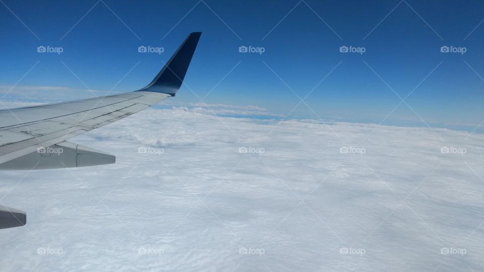 Flying Over Clouds