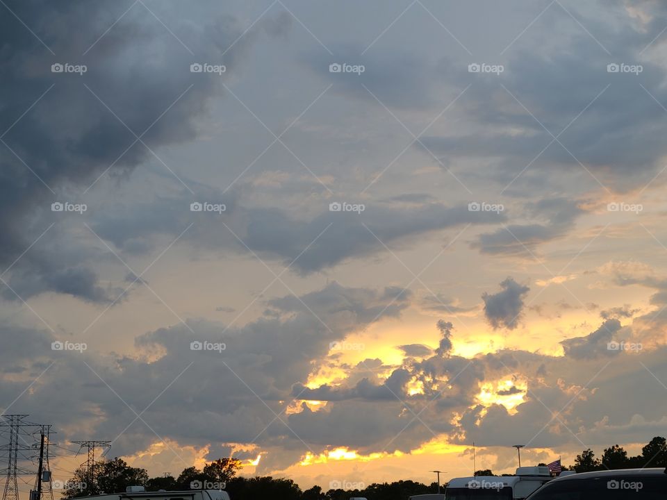 sunset clouds