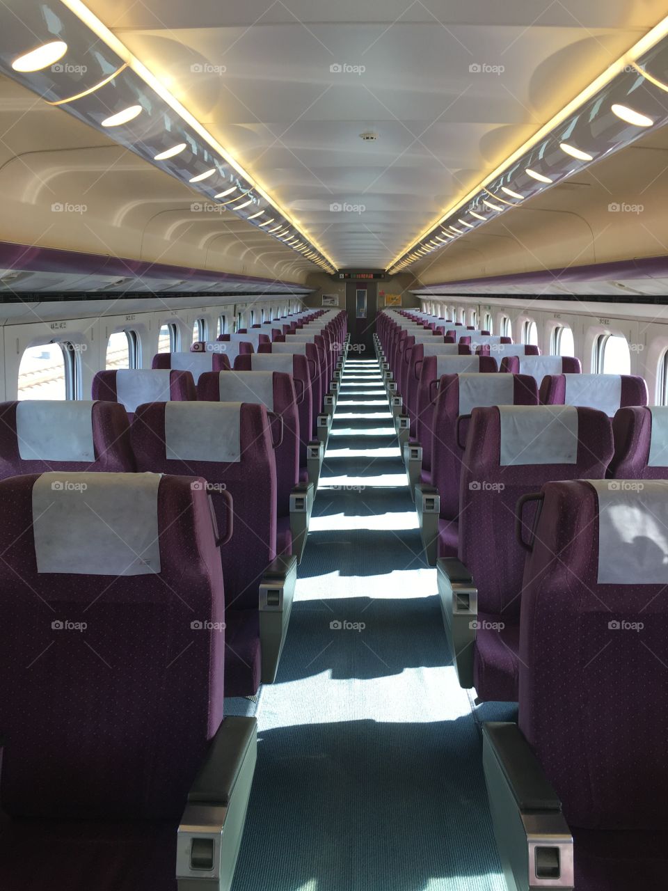 Empty train car