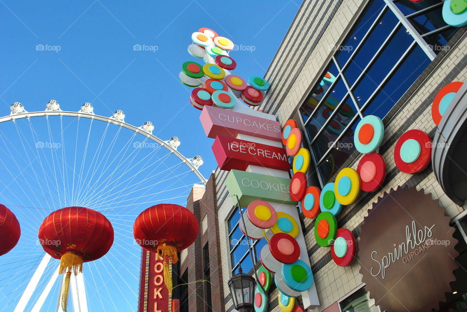 City downtown Las Vegas the Link Chinese New Year