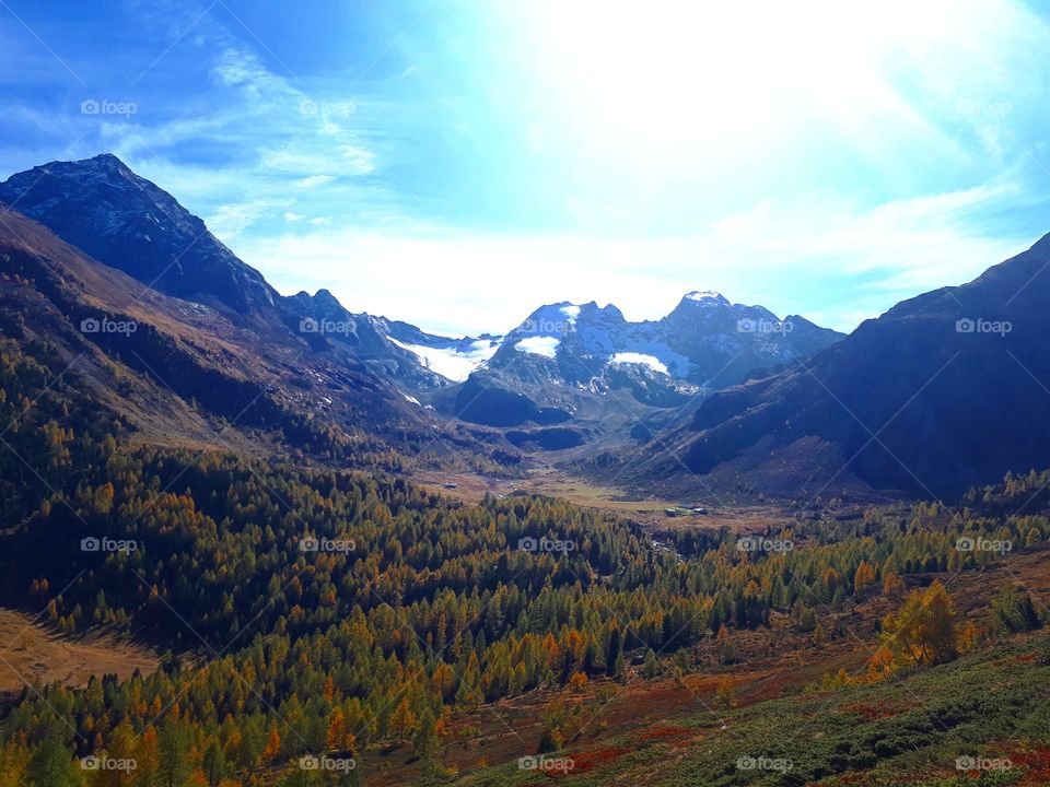 Italian Alps in autumn