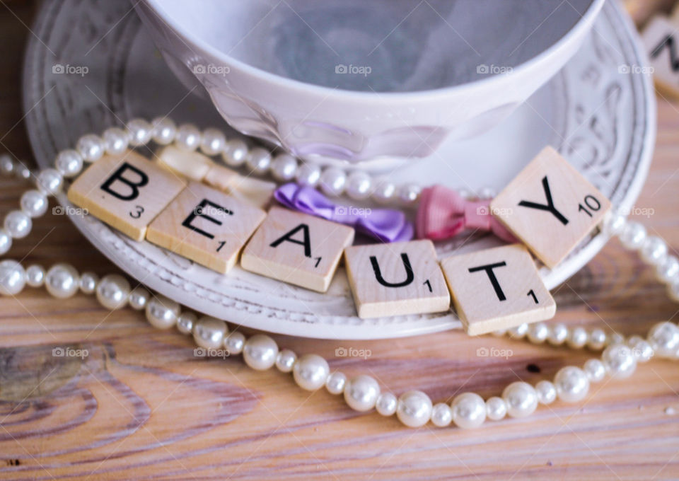 beauty letters bowl