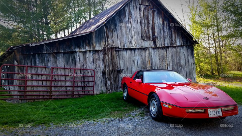 Clean C4 Corvette