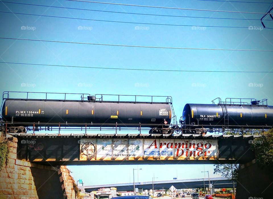 Train Bridge Aramingo Ave. Philadelphia