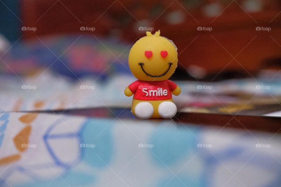 smiling doll