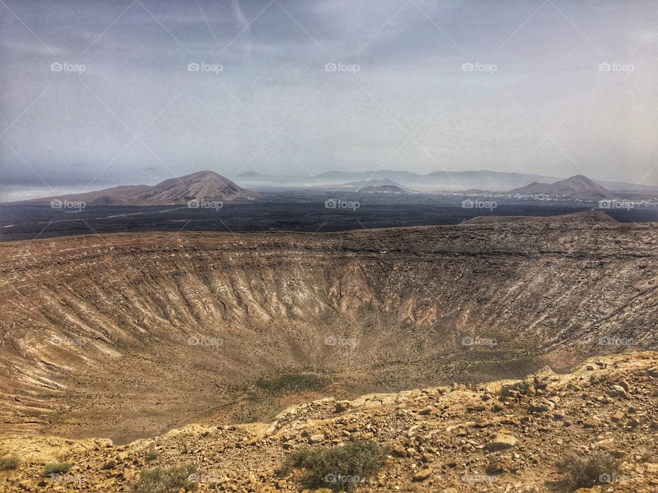 Volcanic crater