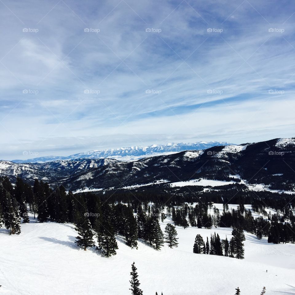 Skiing in Montana. 