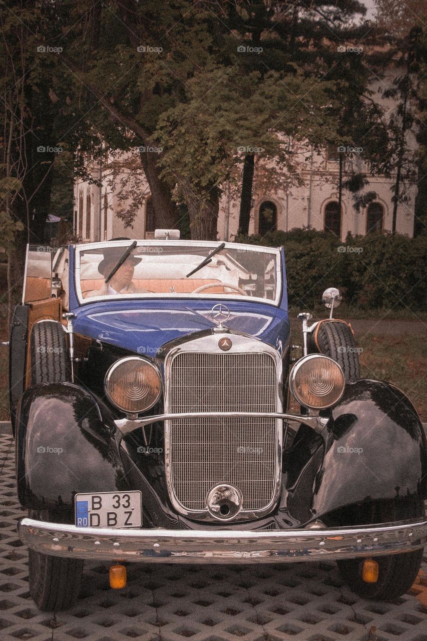 Vintage Mercedes car 