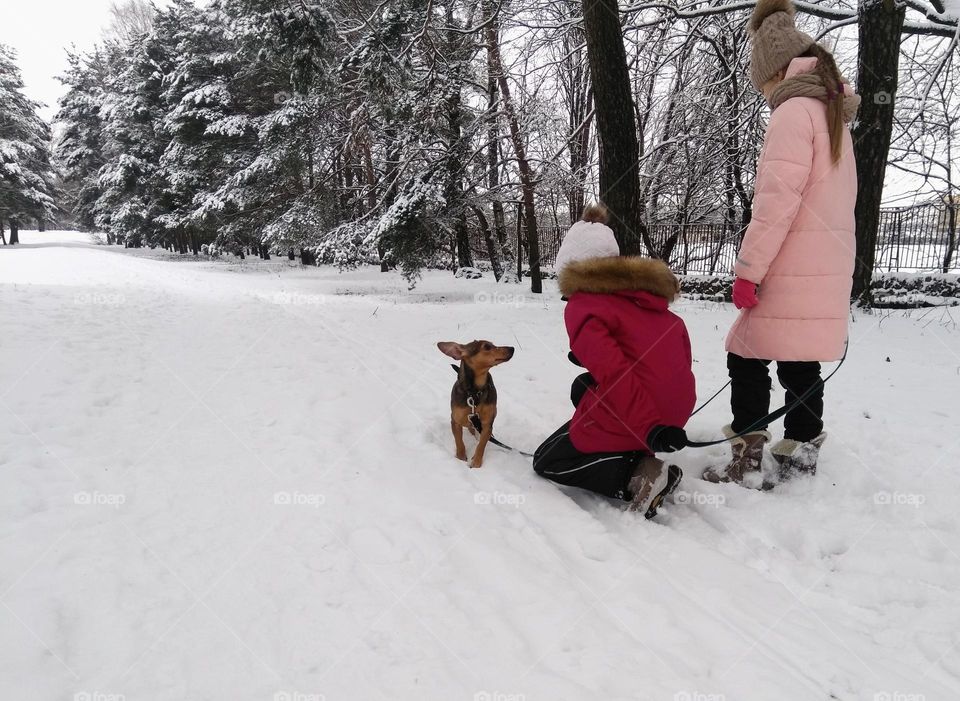 dog and children outdoor love pet ❤️🐕