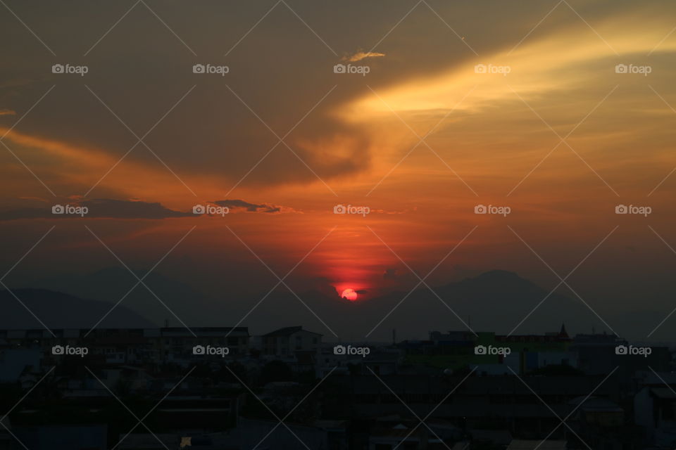 Sunset DaNang Vietnam 