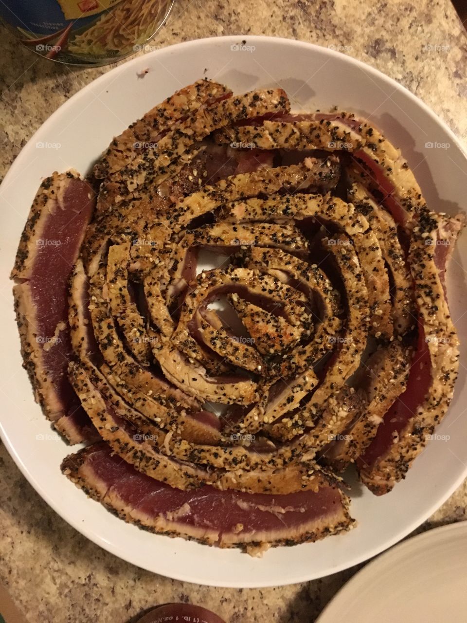 Seared tuna
