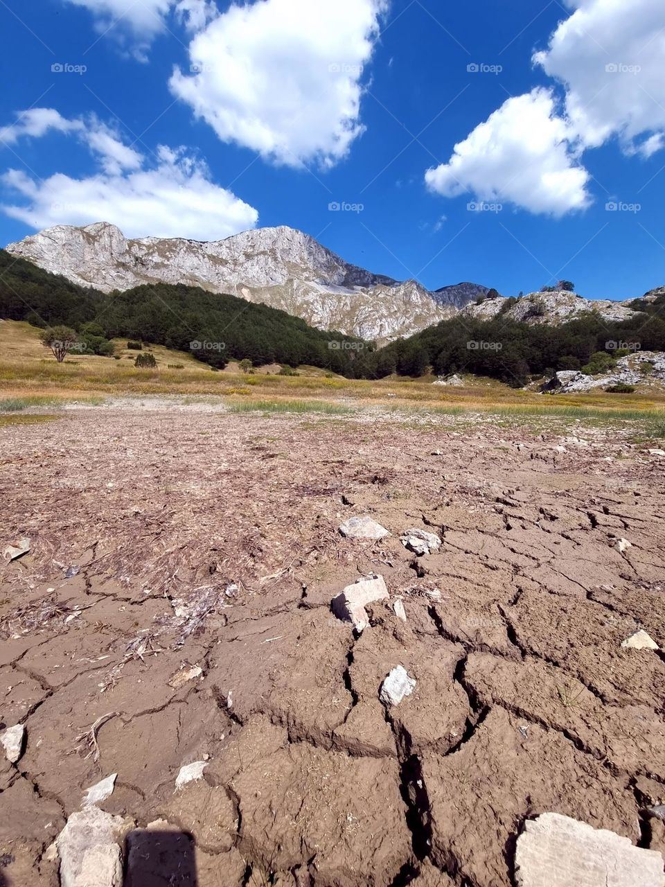 the lake is drying up