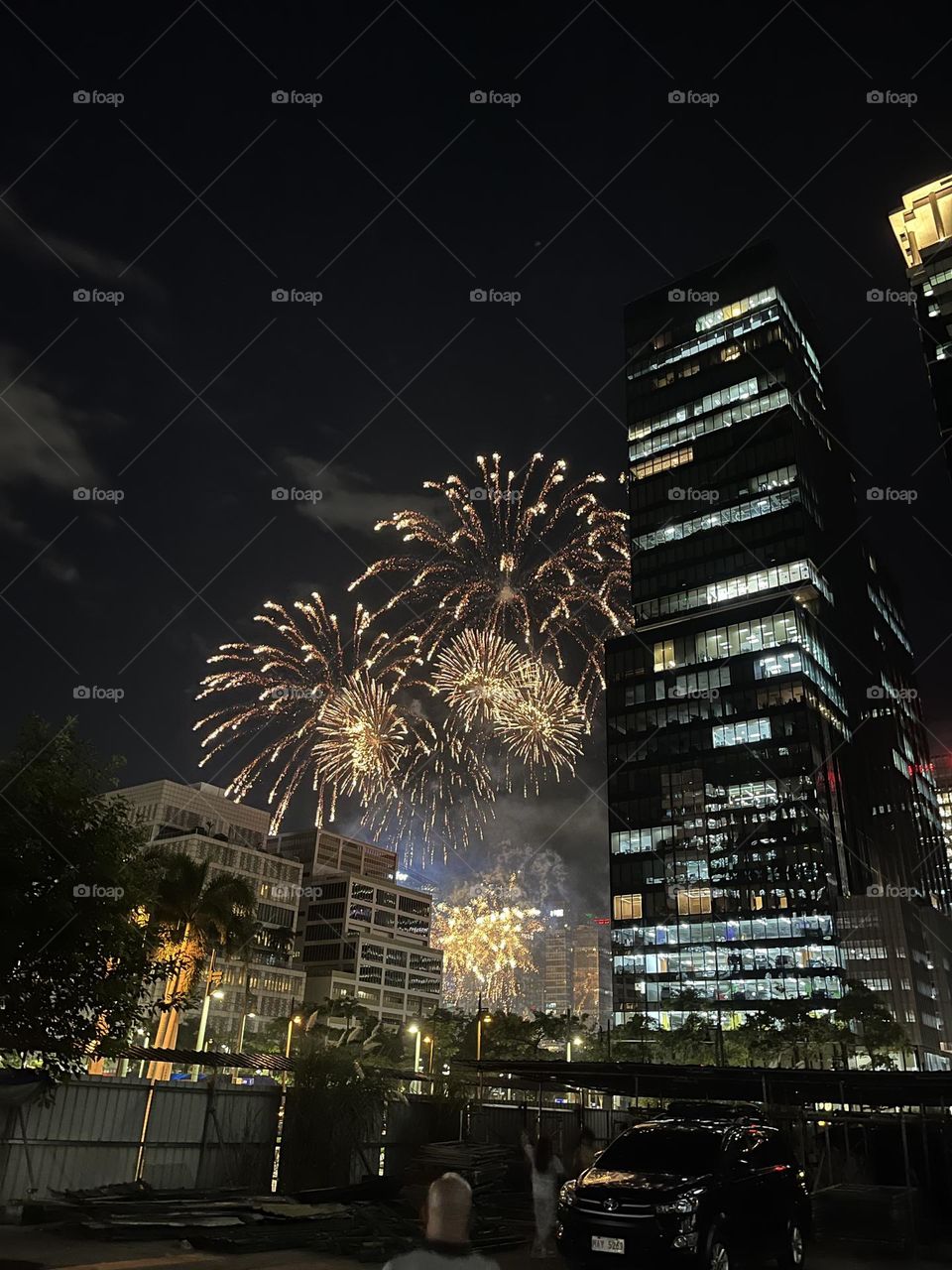 Night lights fireworks BGC