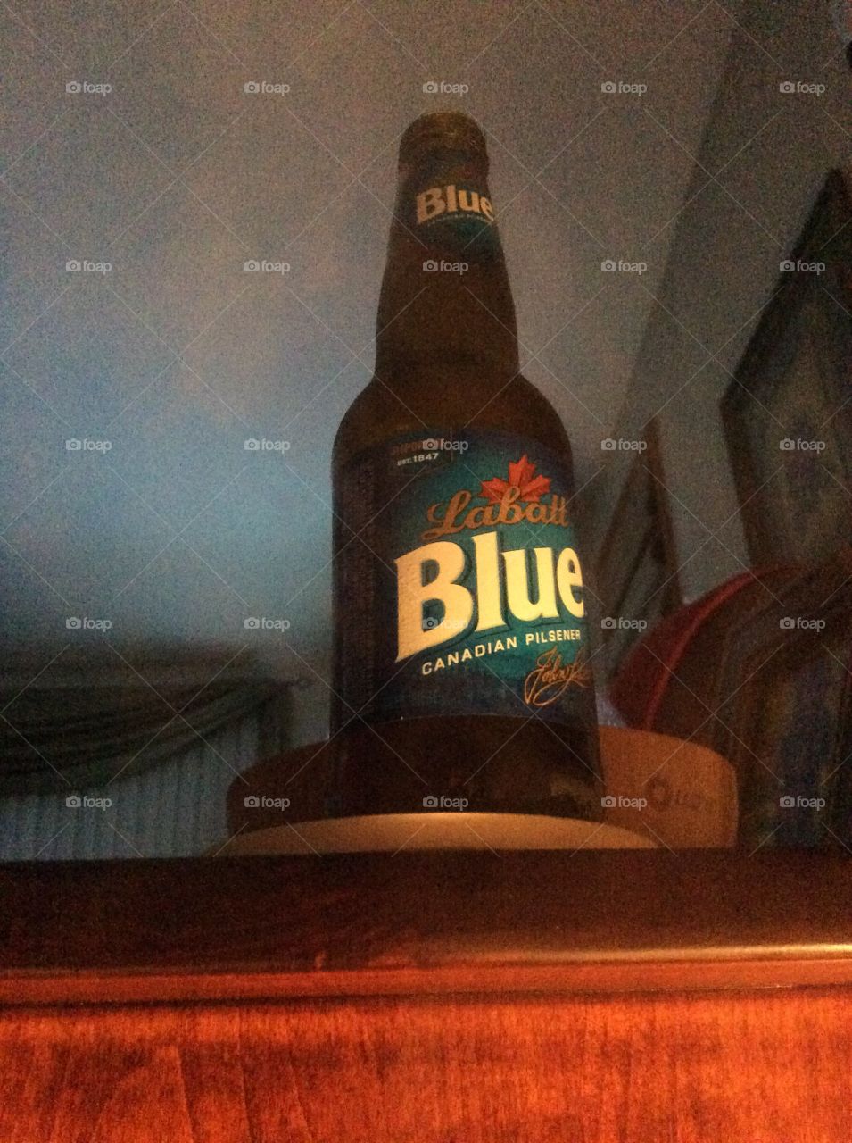 Blue Canadian beer