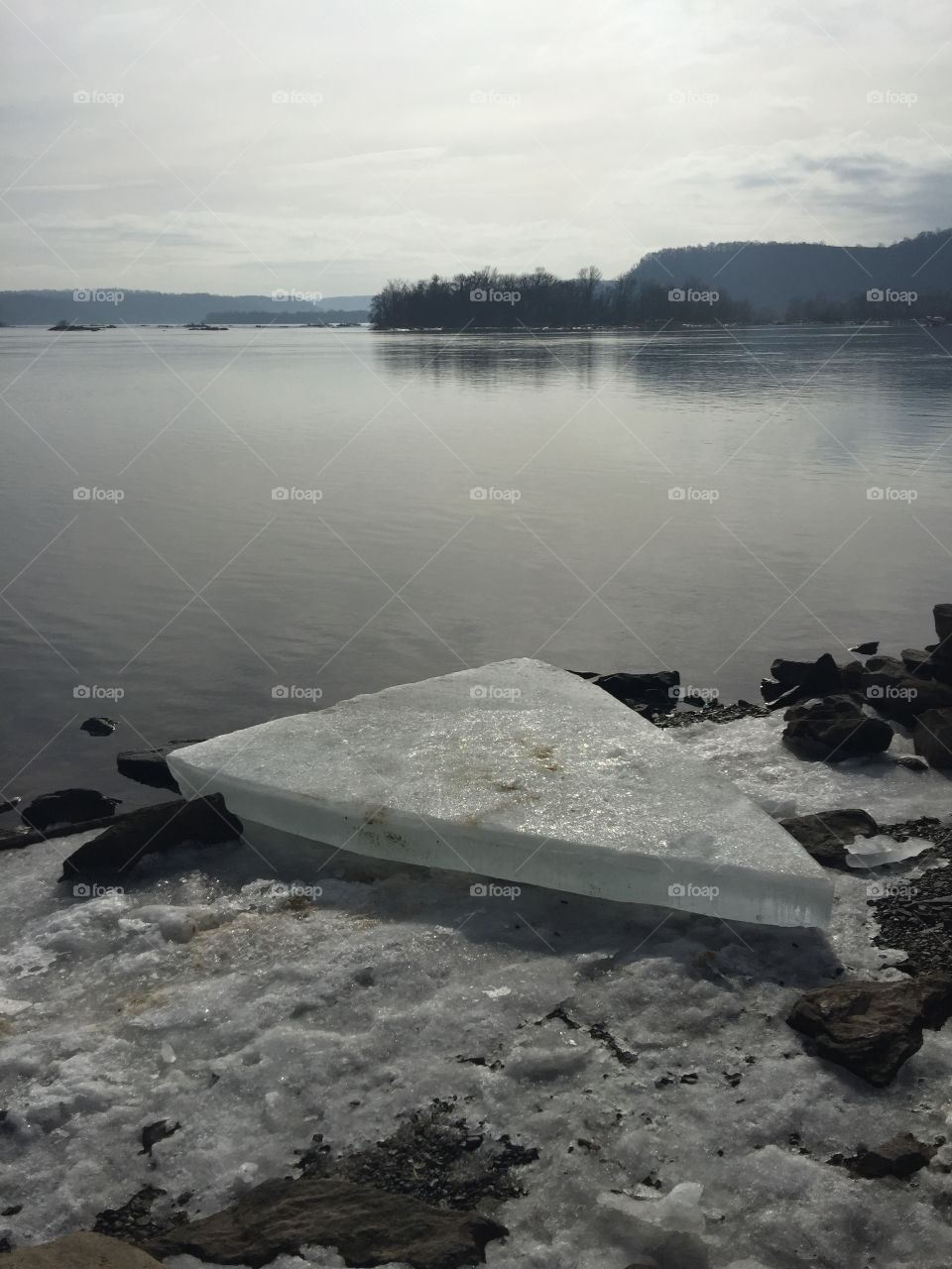 Huge chunk of ice looks like my getaway raft