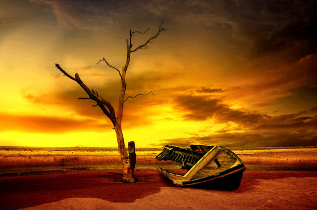sunset at tanjung beach