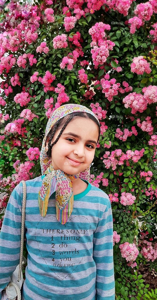 Beautiful Iranian girl in the spiring