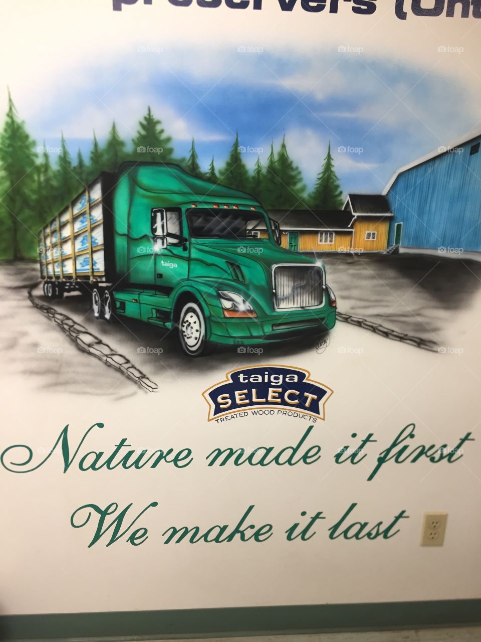 This is our logo at work I think it’s amazing l thought I just share it Taiga is a lumber company 