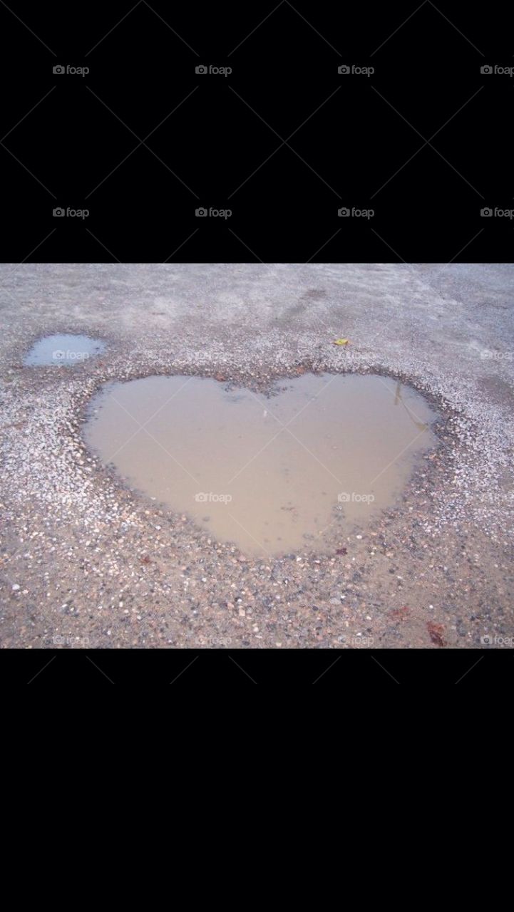 Heart puddle