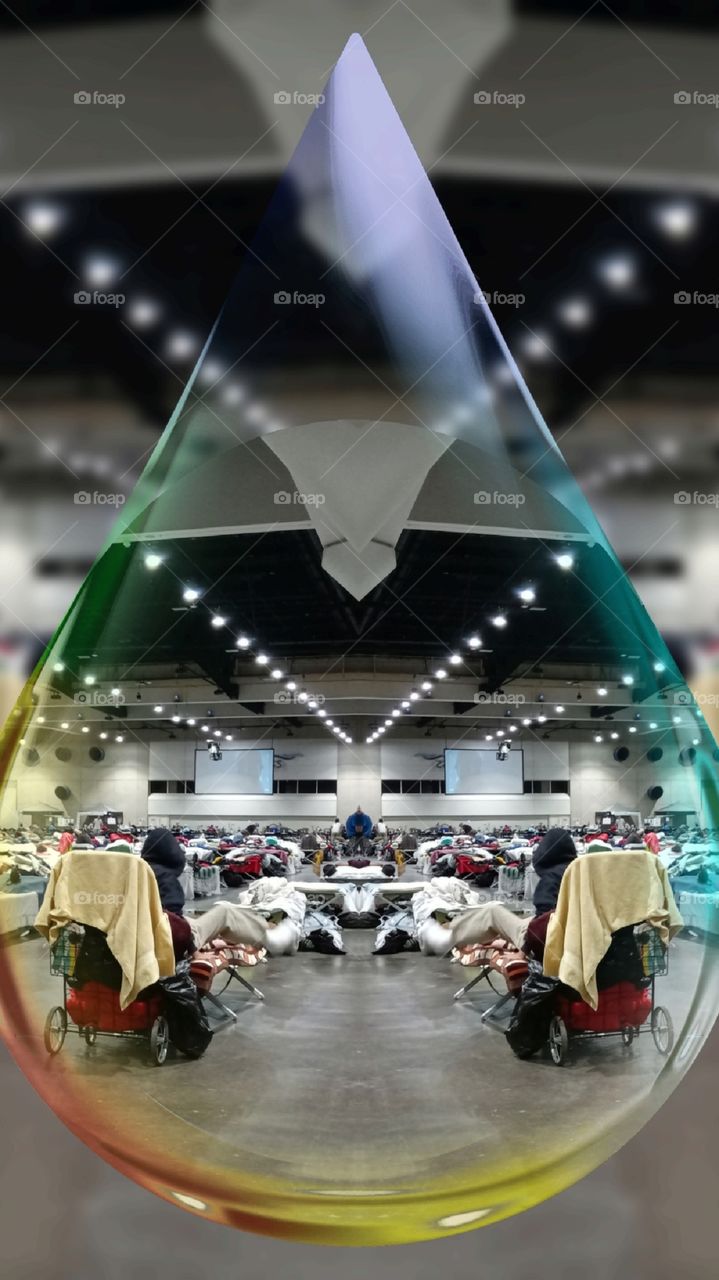 sleepover at the convention center