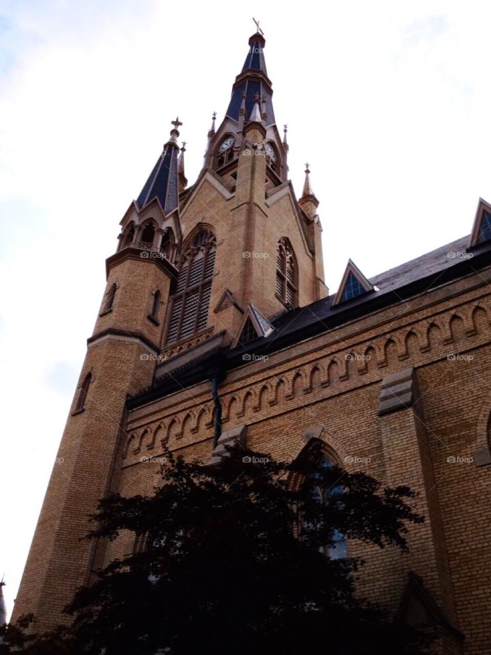 Steeple on Notre Dame campus 