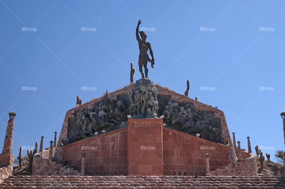 War Memorial at Humahuaca, Jujuy, Argentina.