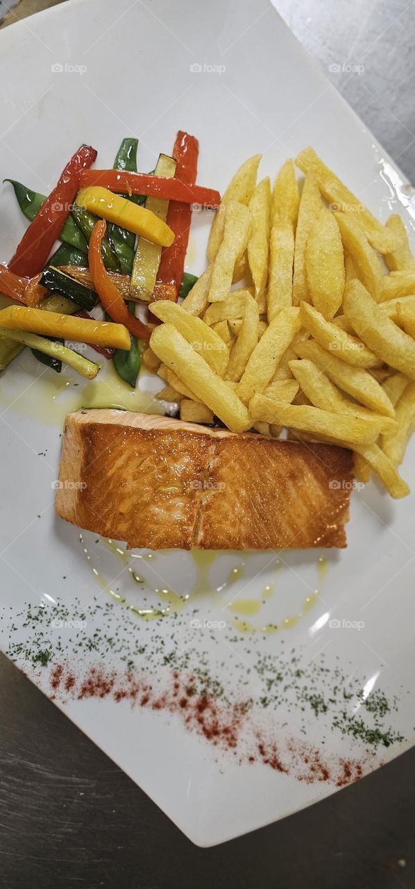 Salmon a la plancha