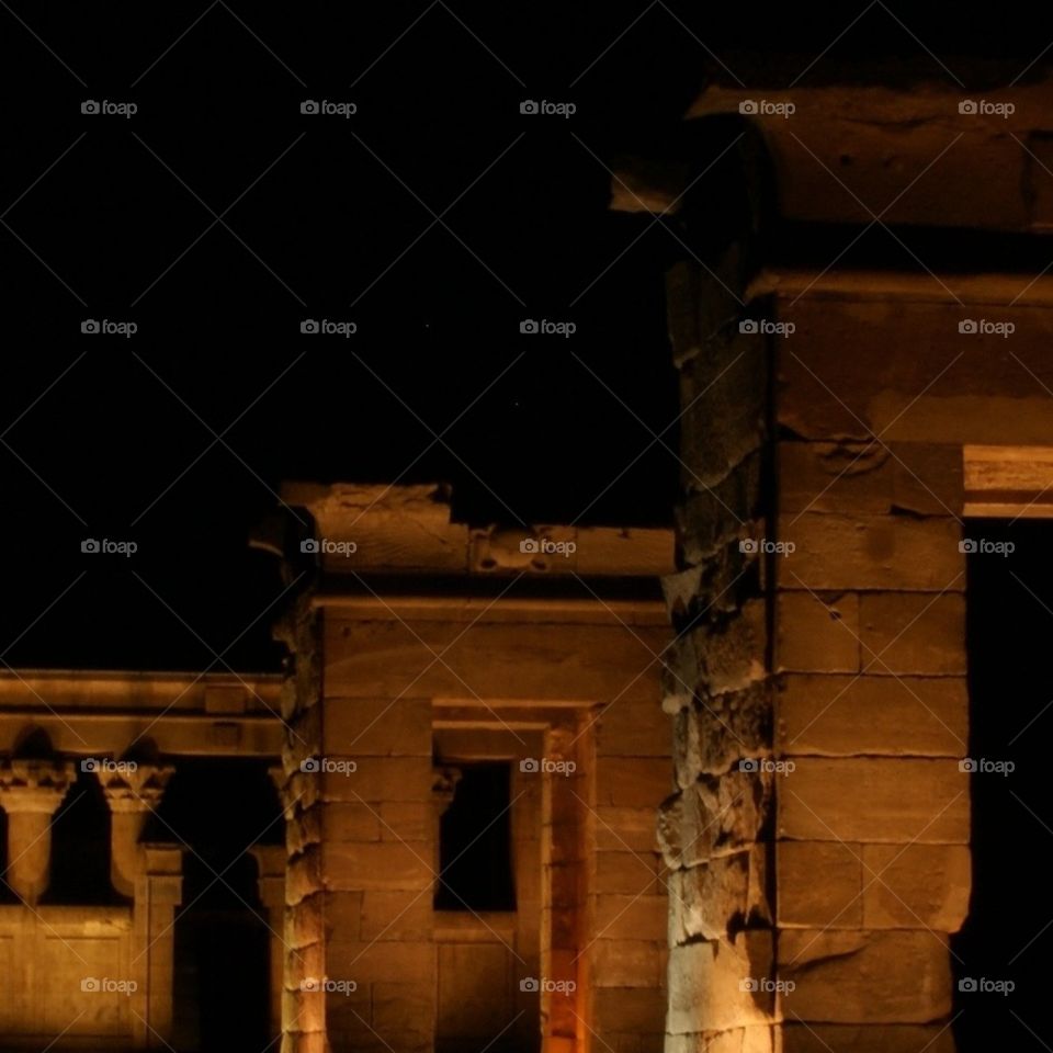 monuments madrid templo de debod lights and shades by Rafutti