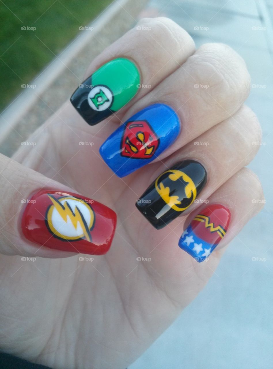 Justice League Nails
