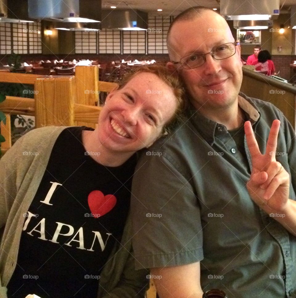 Zoë and Dad. She's going back to school soon 