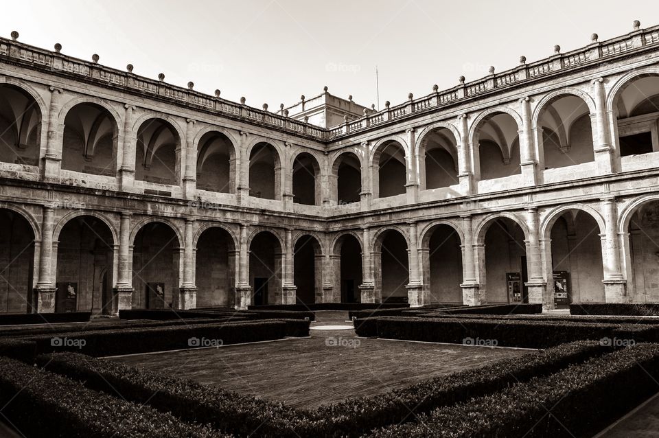 View of cloisters