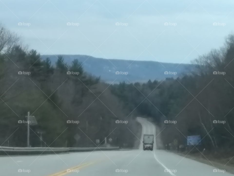 mountain highway, view, spring,nh