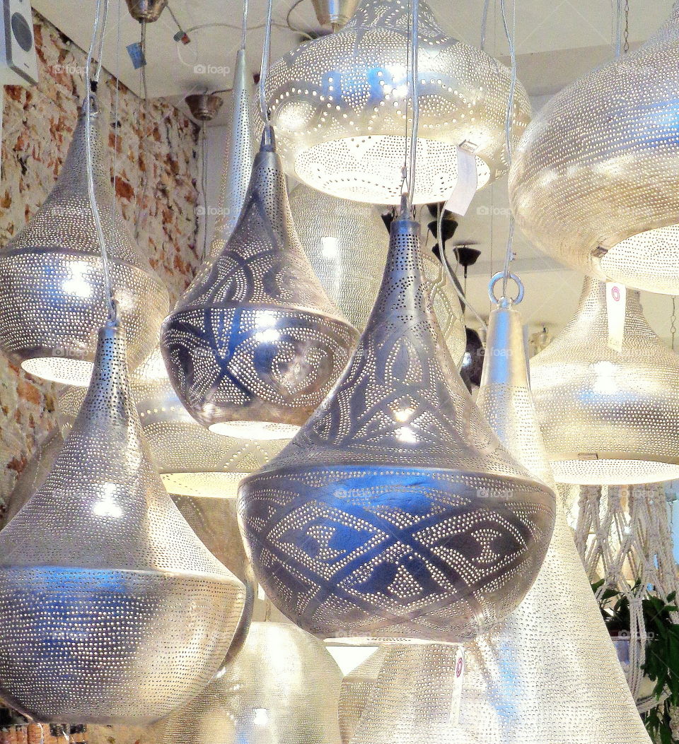 Orient-influenced designer lighting featured in Amsterdam shop